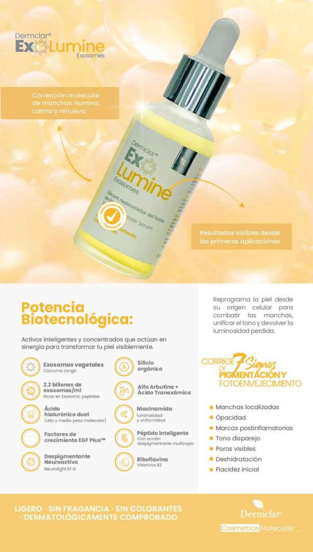 -ExoLumine Gotero Exosomas Dermclar® - Imagen 2